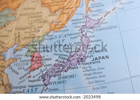 Macro Globe Map Detail 16 Japan