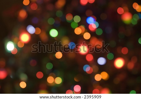 Christmas holiday lights soft focus background 11