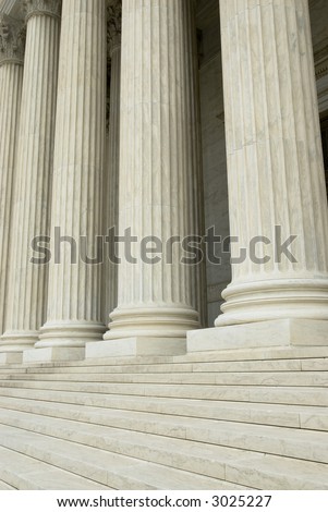 Columns and steps background texture U.S. Supreme Court building