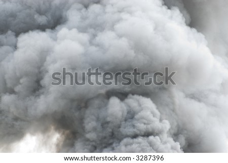 black smoke cloud