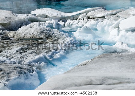 Glacier Water Blue Cold Ice Global Warming Series 34