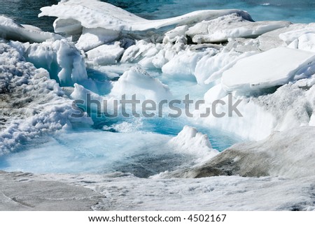 Glacier Water Blue Cold Ice Global Warming Series 37