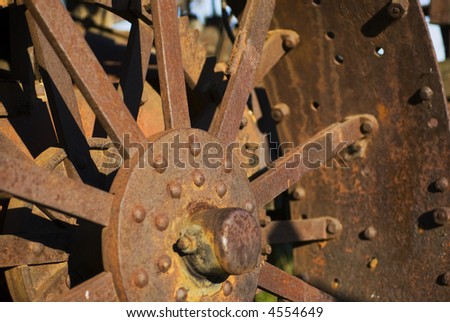 Antique Rusted Industrial Age Grunge Textured Machinery Series - 16