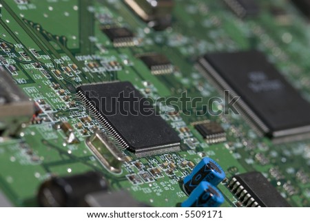 Circuit board silicon technology background detail panel series 03