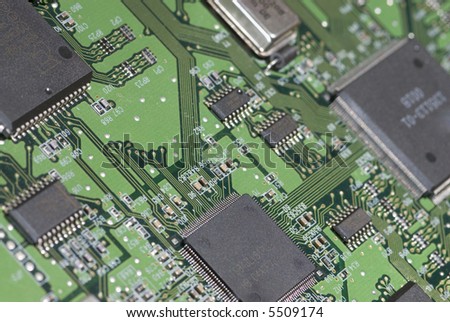 Circuit board silicon technology background detail panel series 02