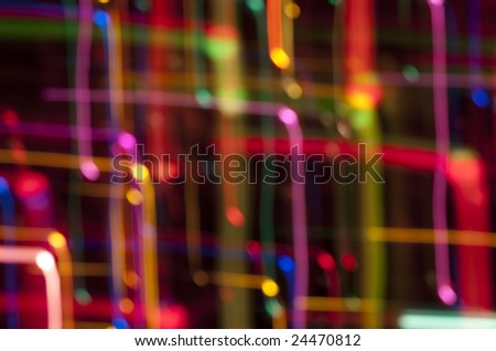 Motion blur colorful light streak background abstract
