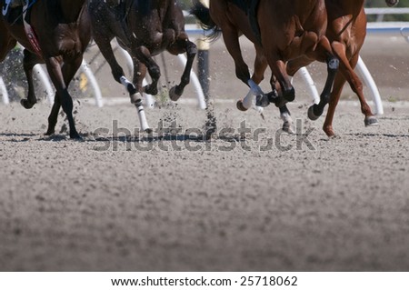 The final Furlong Stock-photo-exciting-motion-blur-of-speeding-race-horses-25718062