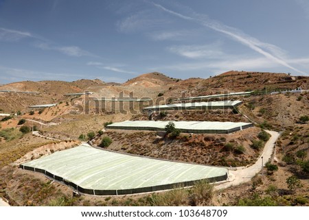 Greenhouse plantations near Almeria, Andalusia Spain