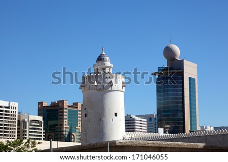 Qasr al-Hosn tower - the oldest stone building in Abu Dhabi, United Arab Emirates
