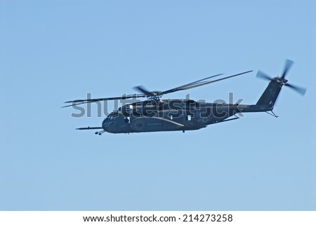 CORPUS CHRISTI, USA - OCT 18: US Navy Blackhawk helicopter. October 18, 2008 in Corpus Christi, Texas, USA