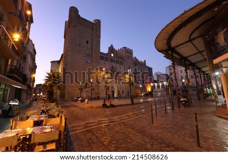 NARBONNE, FRANCE - OCT 4: Main Square of Narbonne, southern France. October 4, 2011 in Narbonne, Aude department, Languedoc-Roussillon, France