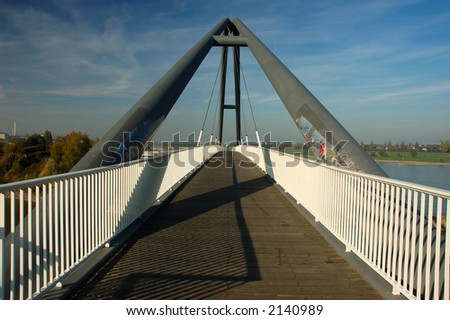 modern pedestrian bridge