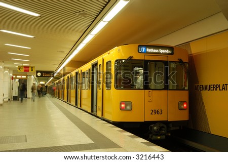 Metro station in berlin