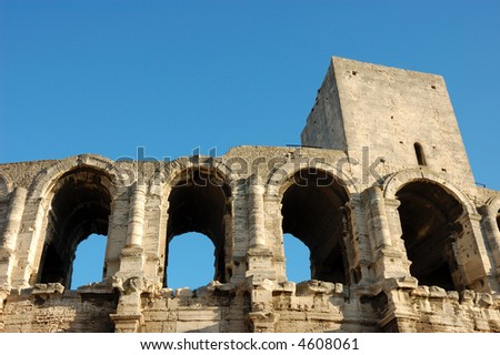 Old Roman Arena in Arles, France