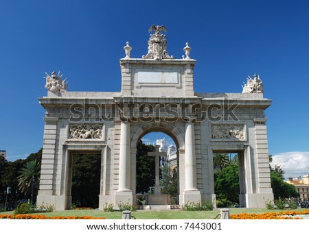 Triumphal Arch in Valencia, Spain