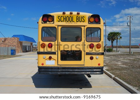 Yellow American School Bus