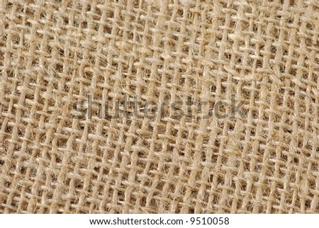 Textured background of a sandy brown burlap