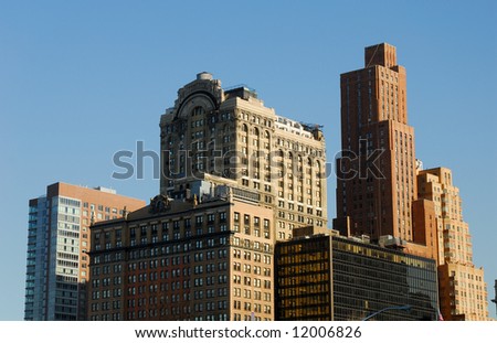 Buildings Downtown in Manhattan, New York