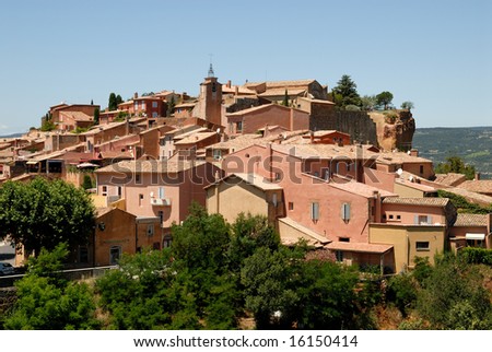 Village Roussillon in the Provence, southern France