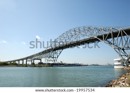 Harbor bridge in Corpus Christi, Texas USA