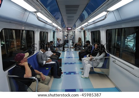 of the new Dubai Metro.