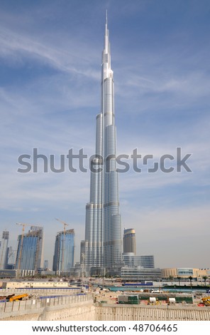 DUBAI - JANUARY 27: Burj Dubai (Burj Khalifa) has become the Highest Skyscraper in the World, on January 27, 2010 in Dubai, United Arab Emirates.