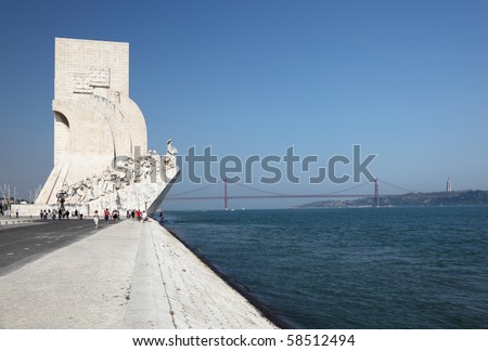 LISBON - JUNE 27: People visit famous Monument to the Discoveries  June 27, 2010 in Lisbon, Portugal