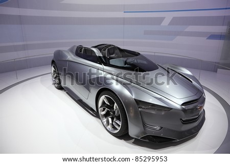 FRANKFURT - SEPT 24: The Chevrolet Concept Car Mirray on display at the 64th IAA (Internationale Automobil Ausstellung) on September 24, 2011 in Frankfurt, Germany