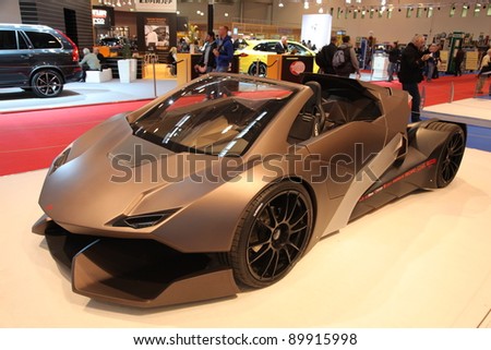 stock photo ESSEN GERMANY NOV 29 Sbarro Evoluzione Lamborghini Styled