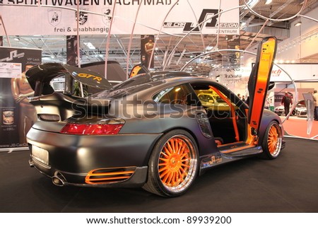 stock photo ESSEN GERMANY NOV 29 Porsche GTR with gullwing