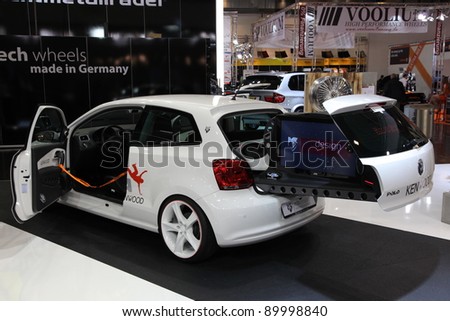 stock photo ESSEN GERMANY NOV 29 VW Polo Custom shown at the