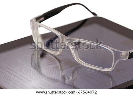 Glasses on personal data assistant