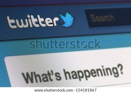 BRUSSELS - SEPTEMBER 13: Twitter Is Going Public on September 13, 2013 in Brussels