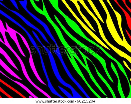 stock vector Rainbow zebra print Also available as jpeg image