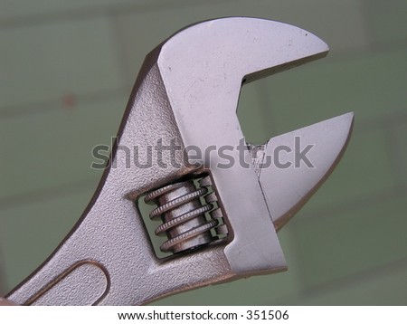 Adjustable Wrench, Metric Size Markings, Pipe wrench