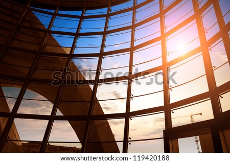Image Of Windows In Morden Office Building