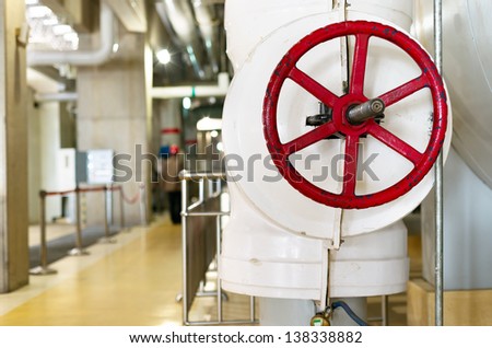 Industrial zone valves, factory equipment.