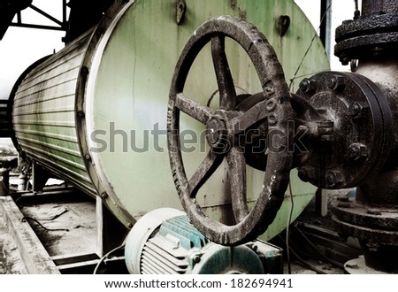 Place in a large industrial boilers outdoors