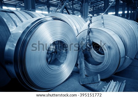 The production of zinc-coated steel mill.