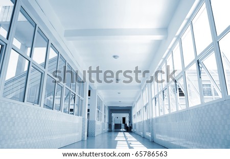 The school corridors, very sense of perspective.