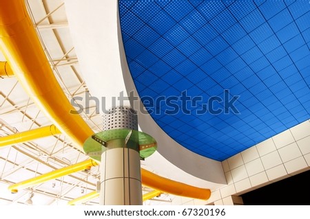 Modern architecture ceiling (top structure)