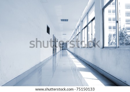 Corridors, wide-angle shots, there is sense of perspective.
