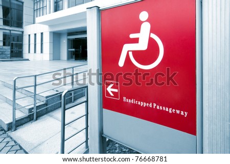 using wheelchair ramp(Barrier-free access)