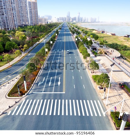 Bird\'s eye view of the city of central China: Nanchang