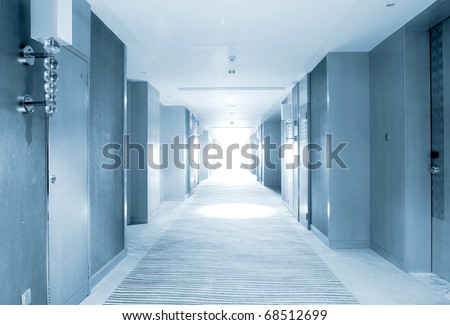 the school corridors