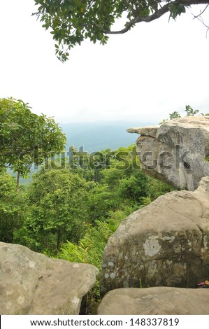 Pah Hum Hod Cliff in Chaiyaphum Province Northeast of Thailand.
