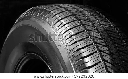 Car tire. Tyre Cap for background