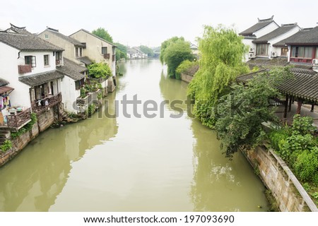 The scenery of Suzhou, one of the Chinese ancient town