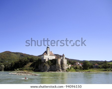 Castle on banks of Danube, Austria