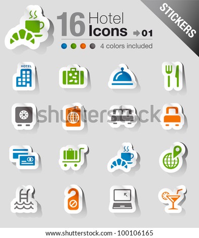 Stickers Hotel icons Stickers Hotel icons
